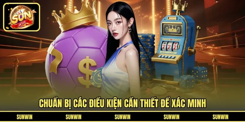 Chuẩn bị các điều kiện cần thiết để xác minh