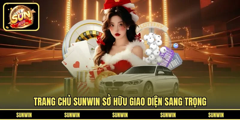 Trang chủ Sunwin sở hữu giao diện sang trọng